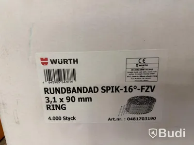 Blandpall spik, skruv & klammer – Senco, Aerfast, Würth, Dewalt m.fl