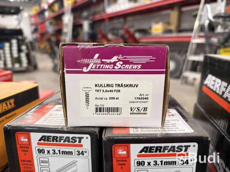 Blandpall spik, skruv & klammer – Senco, Aerfast, Würth, Dewalt m.fl