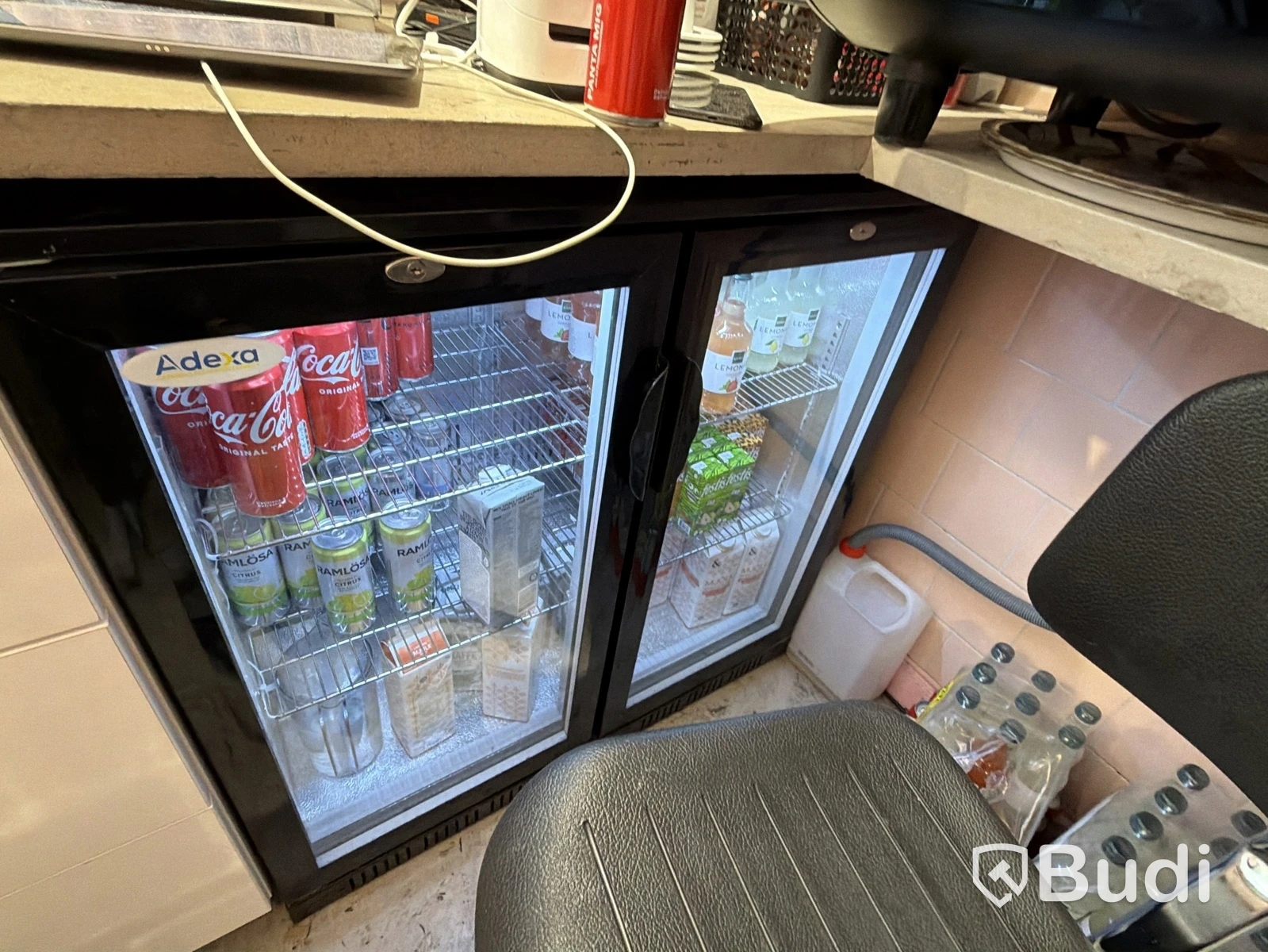 Adexa refrigerated counter with two glass doors