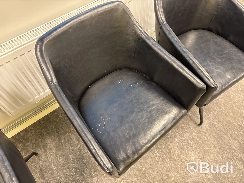 6 st. fåtöljer WidaXL, inkl. stol