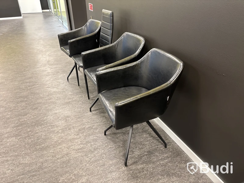 6 st. fåtöljer WidaXL, inkl. stol