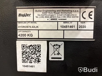 Fordonslyft / Flerpelarlyft Kiwa 4200 kg