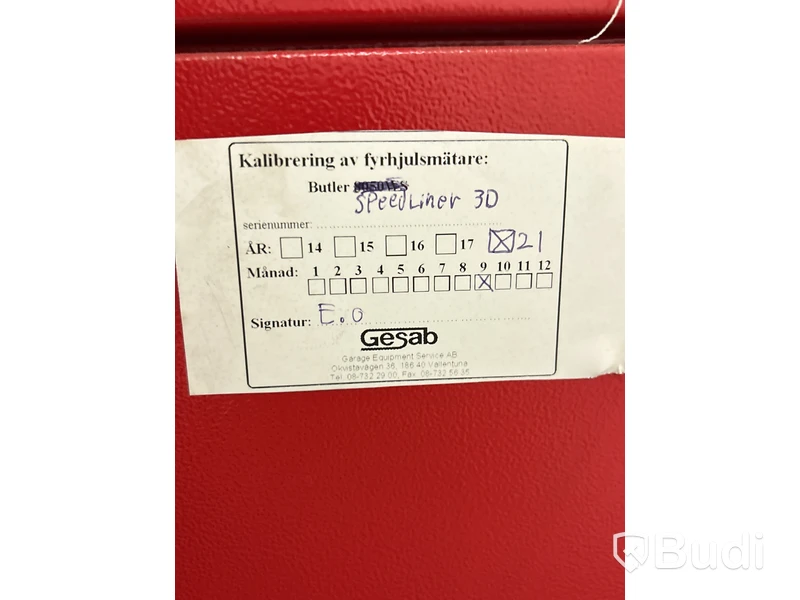 4-pelarlyft med Hjulinställningsmaskin