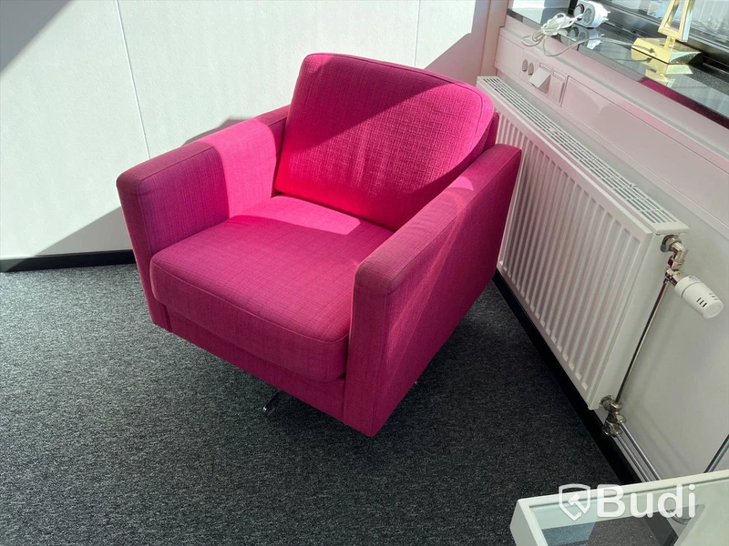 Snurrfåtölj rosa/lila
