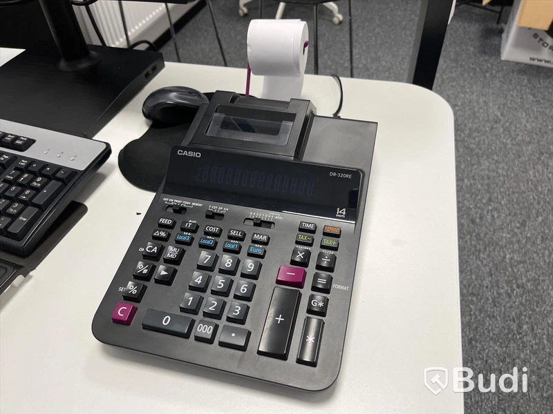 Bordskalkylator med kvittoskrivare