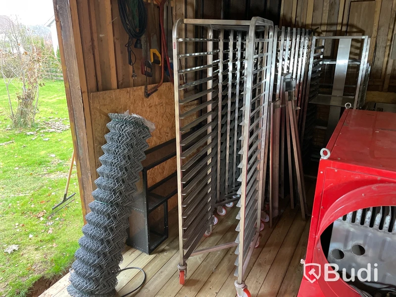 Rullvagn Runex Z-typ med ø100 mm hjul, 600x400 mm, 18 gejder