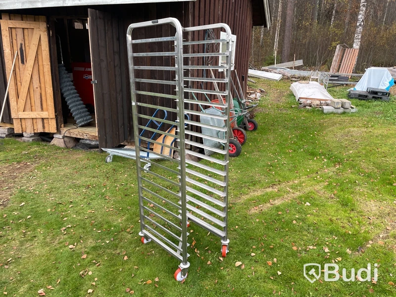 Rullvagn Runex Z-typ med ø100 mm hjul, 600x400 mm, 18 gejder