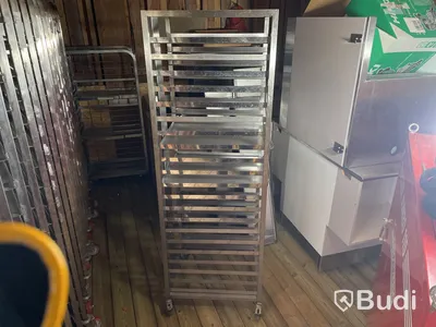 Degvagn rostfritt, slätplåt 600x450 mm, 21 gejder