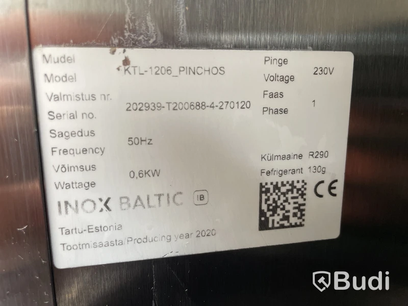 Kylbänk Inox Baltic KTL-1206_PINCHOS, 230V, kylränna