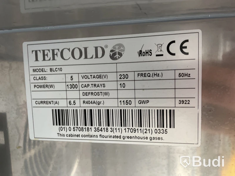 TEFCOLD BLC10 snabbkyl 10 GN 1/1