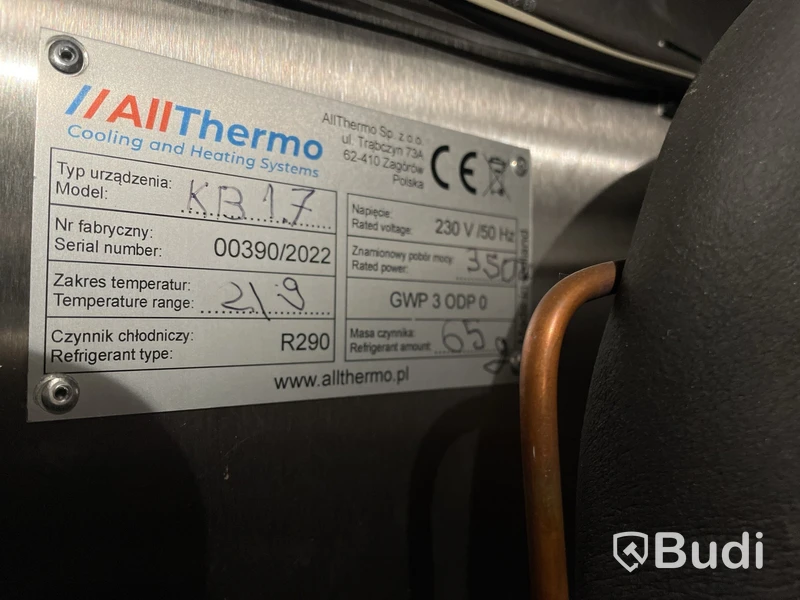 Kylbänk  AllThermo KB1.7, 230V, 2-9°C