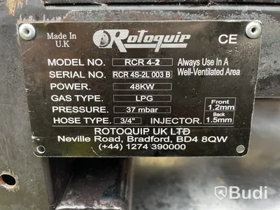 Gasspis Rotoquip RCR 4-2, LPG
