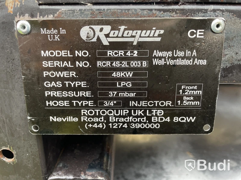 Gasspis Rotoquip RCR 4-2, LPG