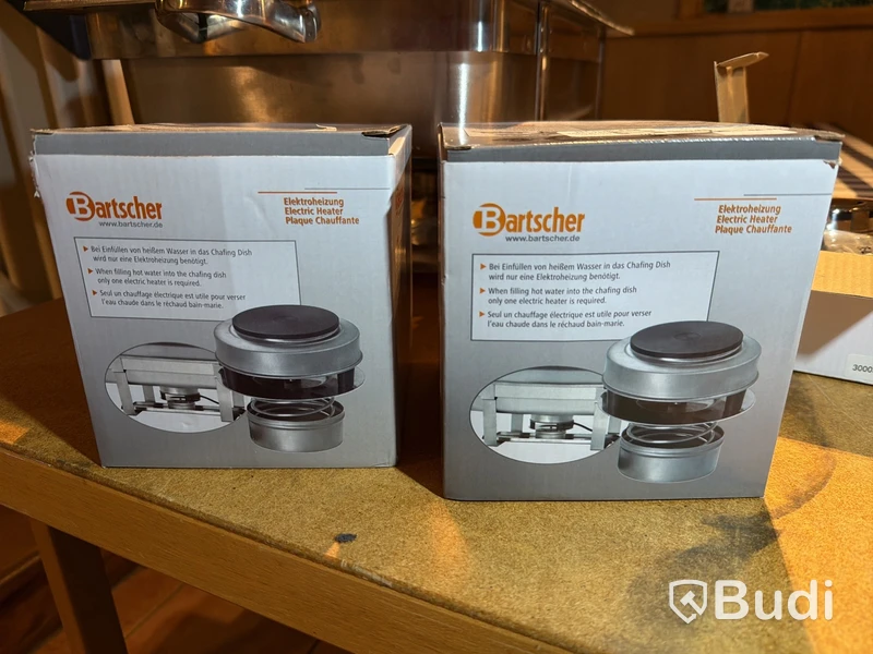 Buffépaket, 4× chafing dish med rullock, soppstation