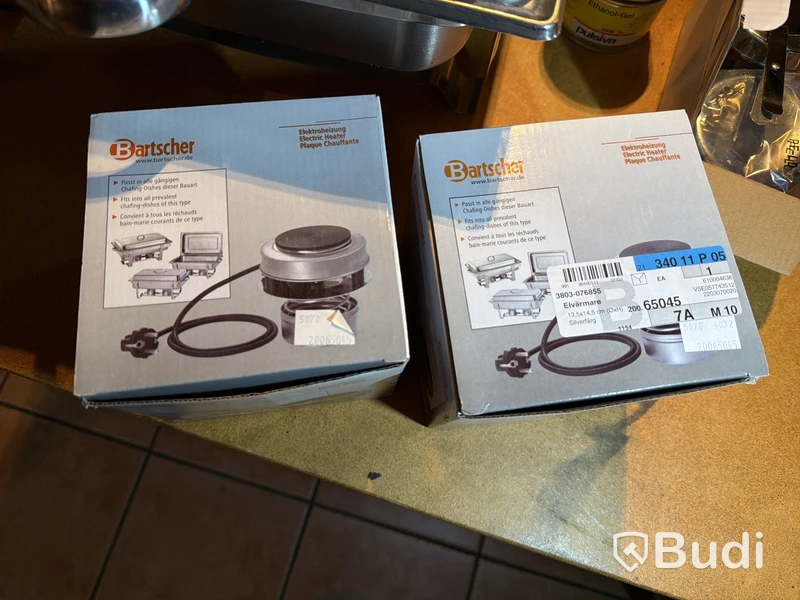 Buffépaket, 4× chafing dish med rullock, soppstation