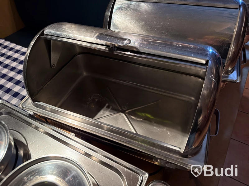 Buffépaket, 4× chafing dish med rullock, soppstation