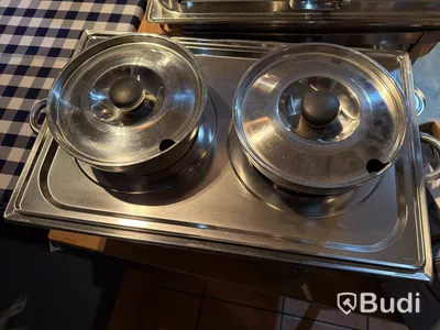 Buffépaket, 4× chafing dish med rullock, soppstation