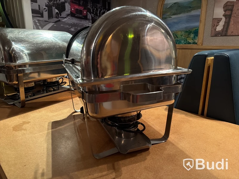 Buffépaket, 4× chafing dish med rullock, soppstation