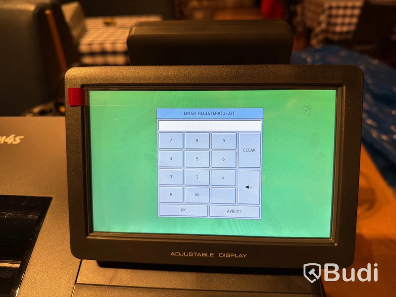 Kassasystem SAM4s SPS‑530FT, touch screen, kunddisplay
