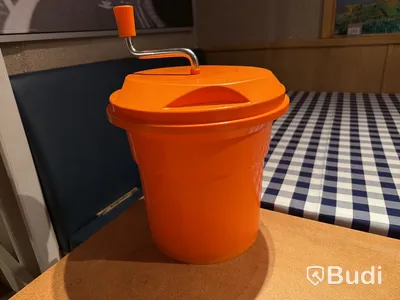 Salladsslunga + 2 behållare med lock, plast