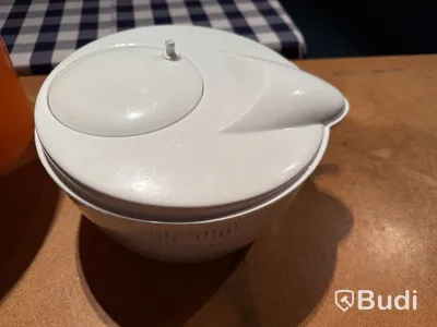 Salladsslunga + 2 behållare med lock, plast