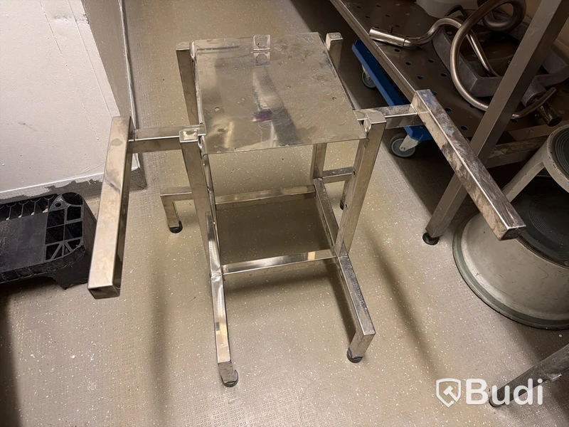 Rostfritt maskinbord/stativ, endast bordet