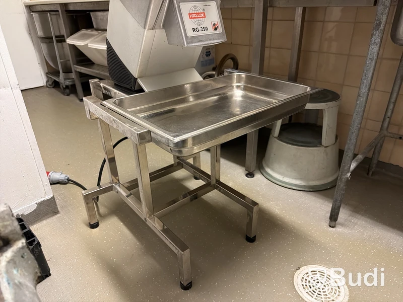 Rostfritt maskinbord/stativ, endast bordet