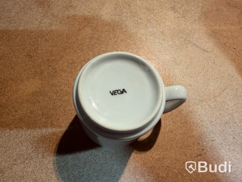 Parti kaffemuggar VEGA, vita, stapelbara