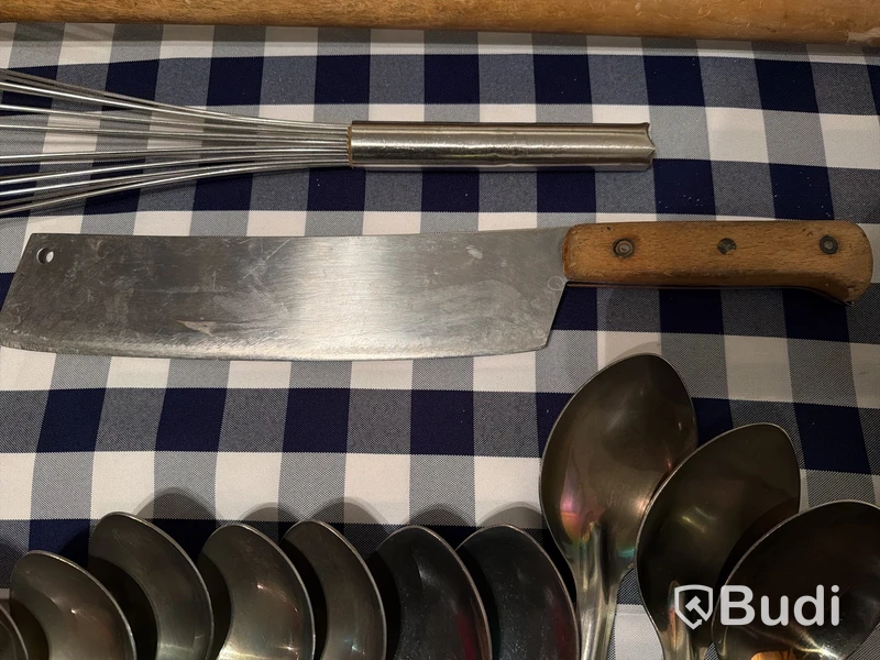 Köksredskap, rostfritt stål, blandat