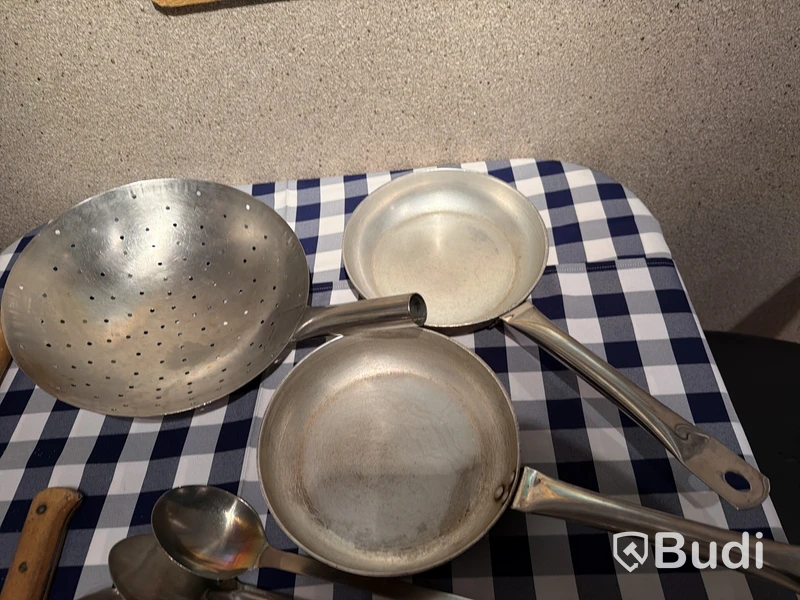 Köksredskap, rostfritt stål, blandat