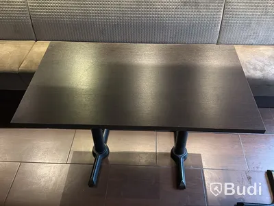 Restaurangbord, 9 st samt 4 st bordsskivor och 4 st bordsben