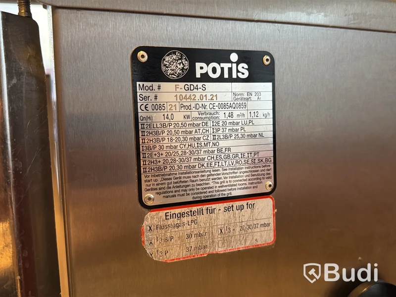 Kebabgrill, POTIS F-GD4-S