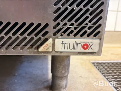 Kylbänk med överhylla, Friulinox, rostfritt (defekt)