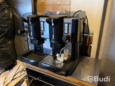 Espressomaskin, svart, dubbel