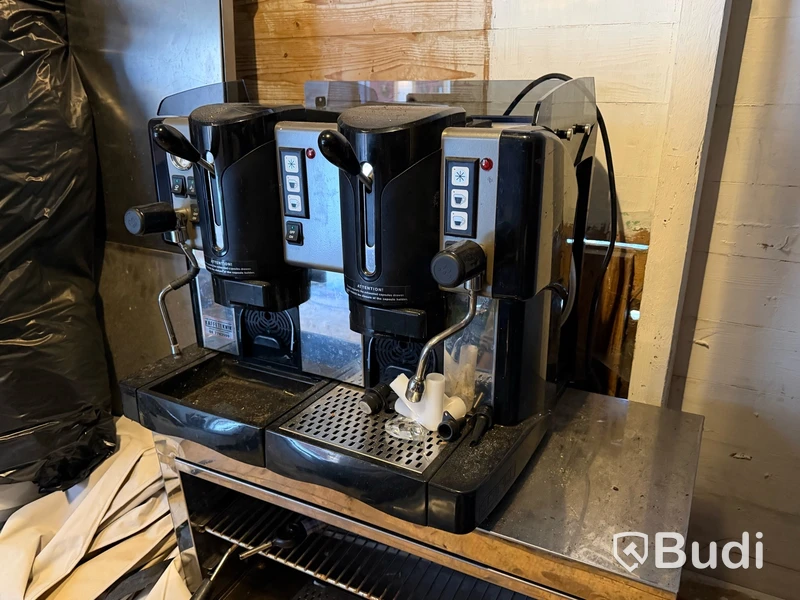 Espressomaskin, svart, dubbel
