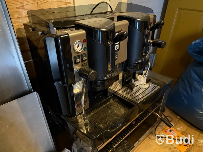 Espressomaskin, svart, dubbel