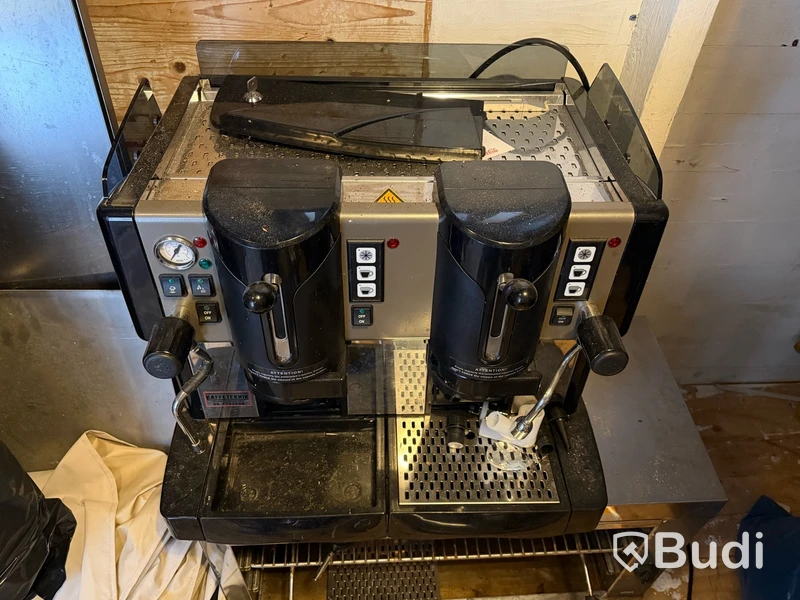 Espressomaskin, svart, dubbel