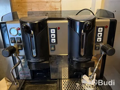 Espressomaskin, svart, dubbel