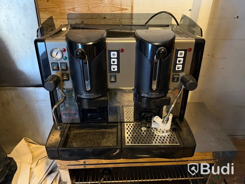 Espressomaskin, svart, dubbel