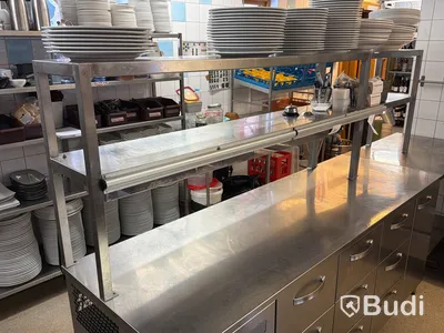Köksarbetsstation med kylbänk och StayHot lampa, INOX BALTIC, TSK-2019