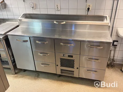 Kylbänk med kylränna, INOX Baltic, rostfritt stål -2024