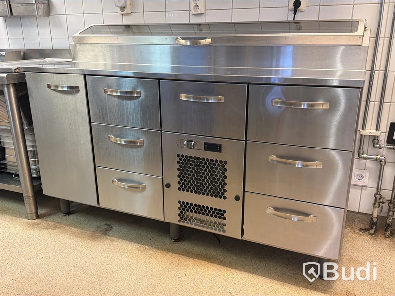 Kylbänk med kylränna, INOX Baltic, rostfritt stål -2024