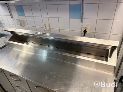 Kylbänk med kylränna, INOX Baltic, rostfritt stål -2024