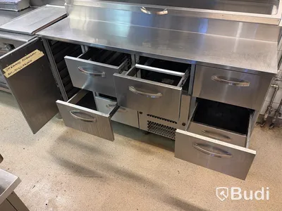 Kylbänk med kylränna, INOX Baltic, rostfritt stål -2024