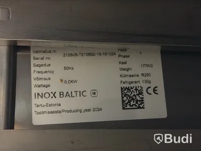Kylbänk med kylränna, INOX Baltic, rostfritt stål -2024