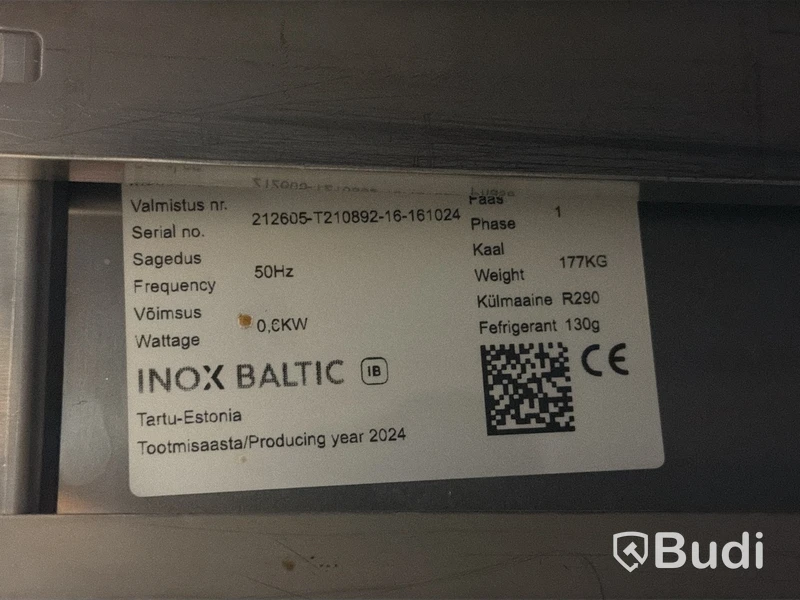 Kylbänk med kylränna, INOX Baltic, rostfritt stål -2024