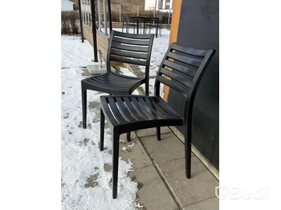 8 st stolar för utomhusbruk, Siesta, svarta