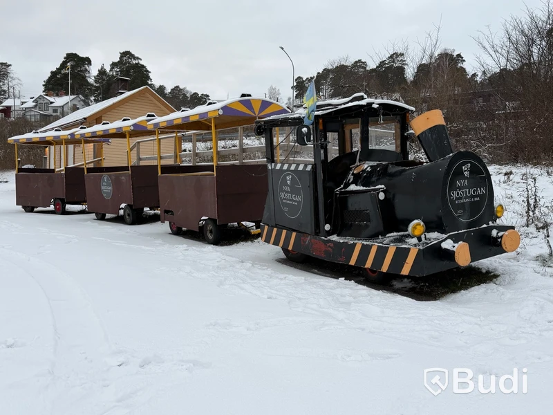 Turisttåg med lok och 3 vagnar