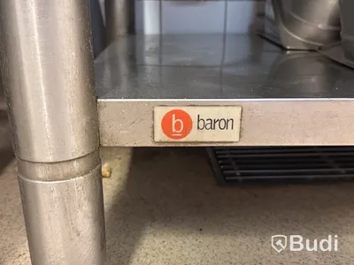 Rostfri arbetsbänk med ho, Baron