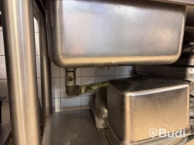 Rostfri arbetsbänk med ho, Baron